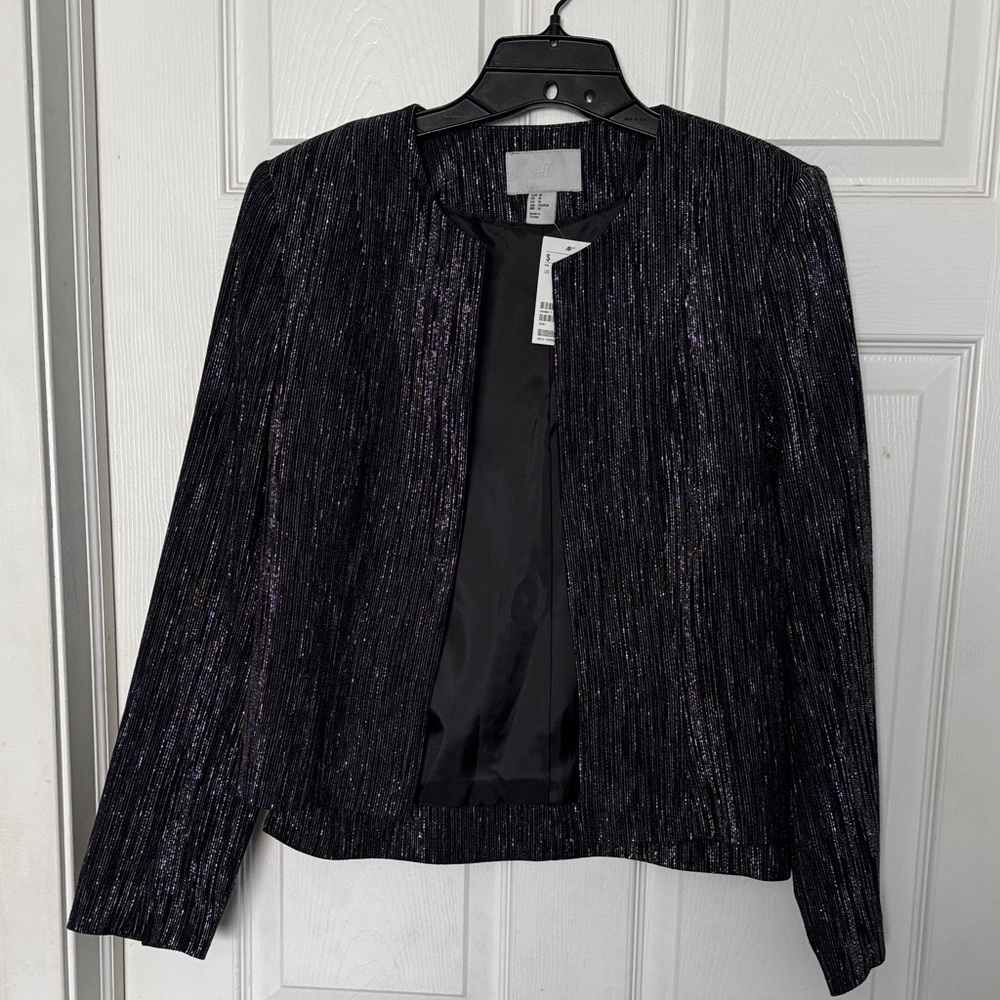 H&M Black Shimmer Women's Blazer